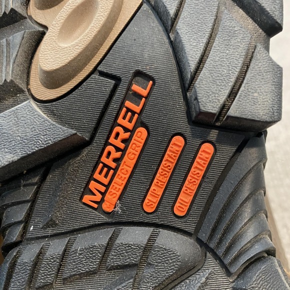 Merrell Work Boots Mens Size 7.5W Brown‎ Leather Waterproof Slip Resistant main image 9